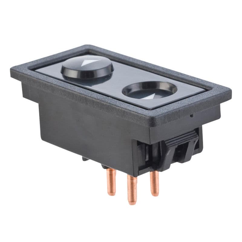 Control Electrico De Elevador Chevrolet Silverado 1992-1994 5 Pines Recto 1 Tecla Negro 12V Cub