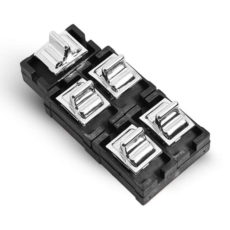 Control Electrico De Elevador Ford Crown Victoria 1989-1991 11 Pines 5 Teclas Cromado 12V Tipo Original Tipo Original