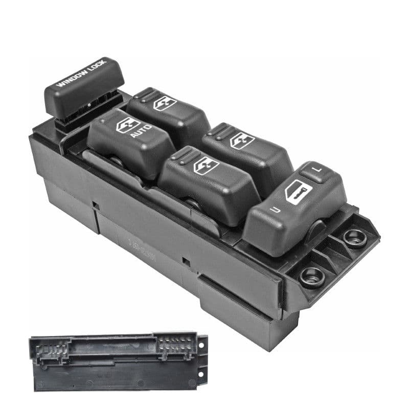 Control Electrico De Elevador Chevrolet Silverado 1999-2002 20 Pines 6 Teclas Negro 12V Manijauto