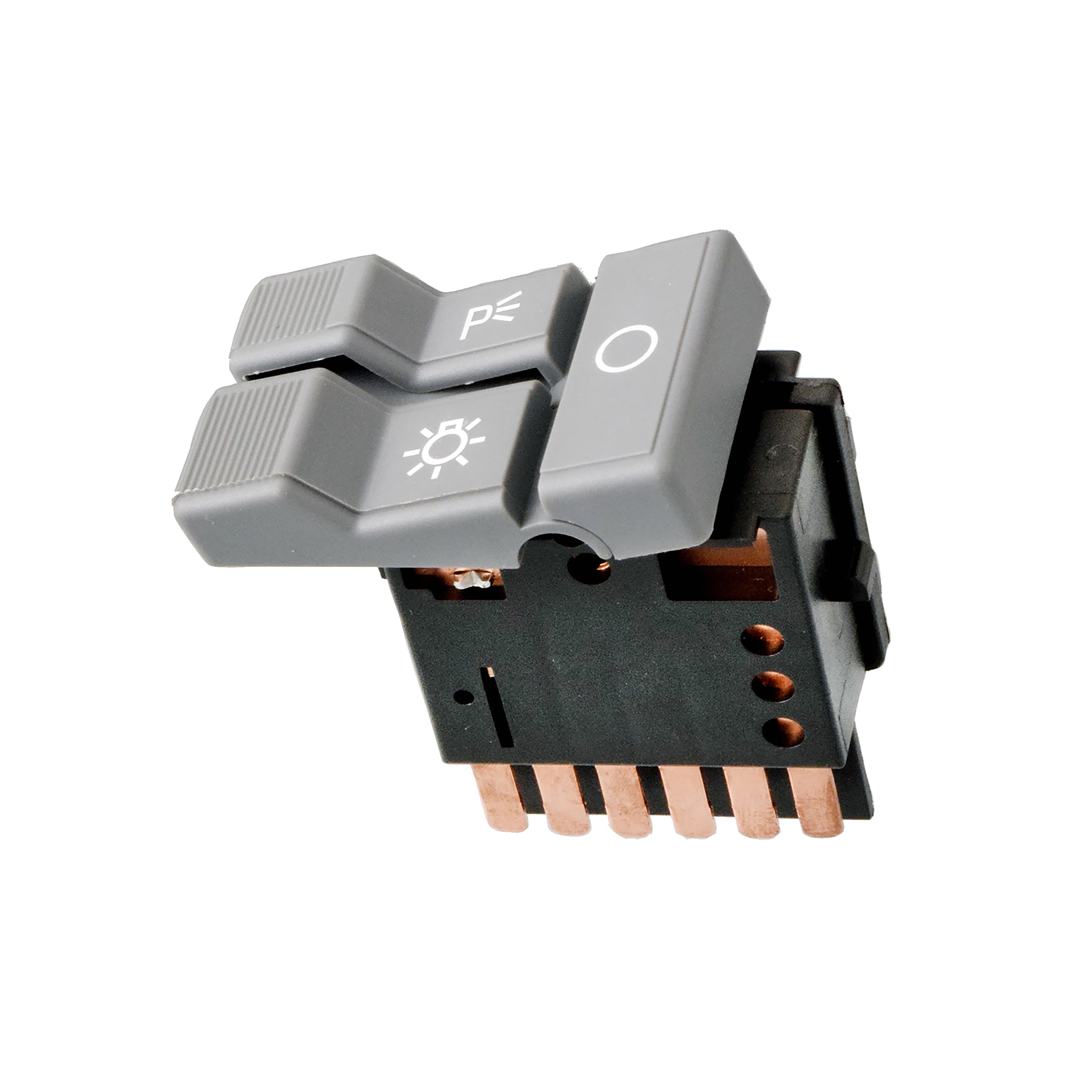 Interruptor Luz De Faro Chevrolet Silverado 1992-1994 6 Pines Gris 12V Manijauto