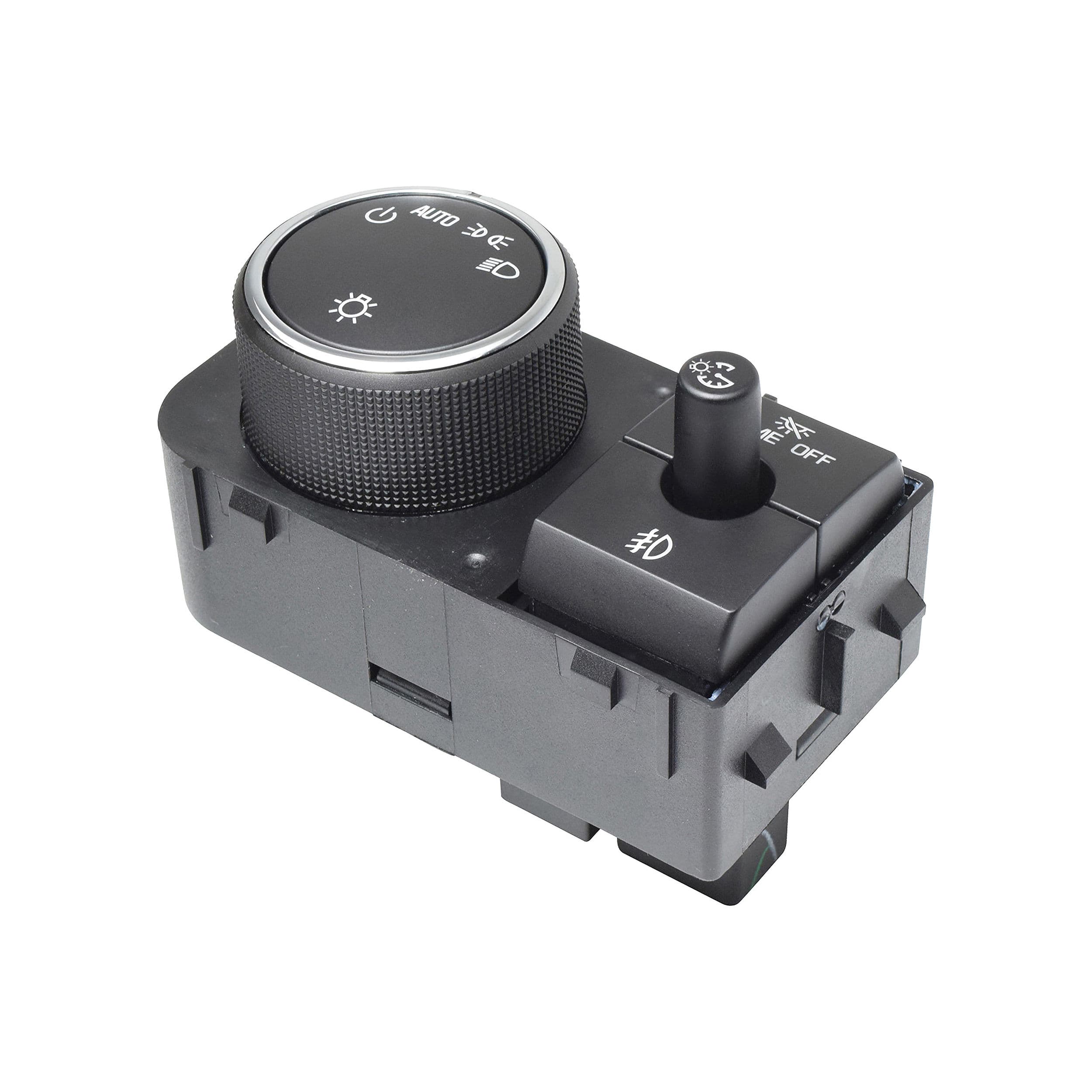 Interruptor Luz De Faro Chevrolet Express Van 2008-2018 16 Pines Con Regulador Negro Filo Cromado 12V Cub