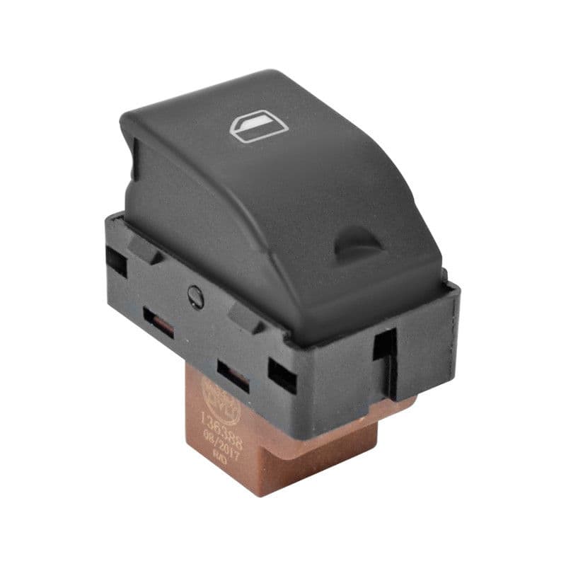 Control Electrico De Elevador Volkswagen Crossfox 2007-2017 4 Pines 1 Tecla Negro Base Cafe Un Click 12V Generica Trasera Derecha/Izquierda Generica