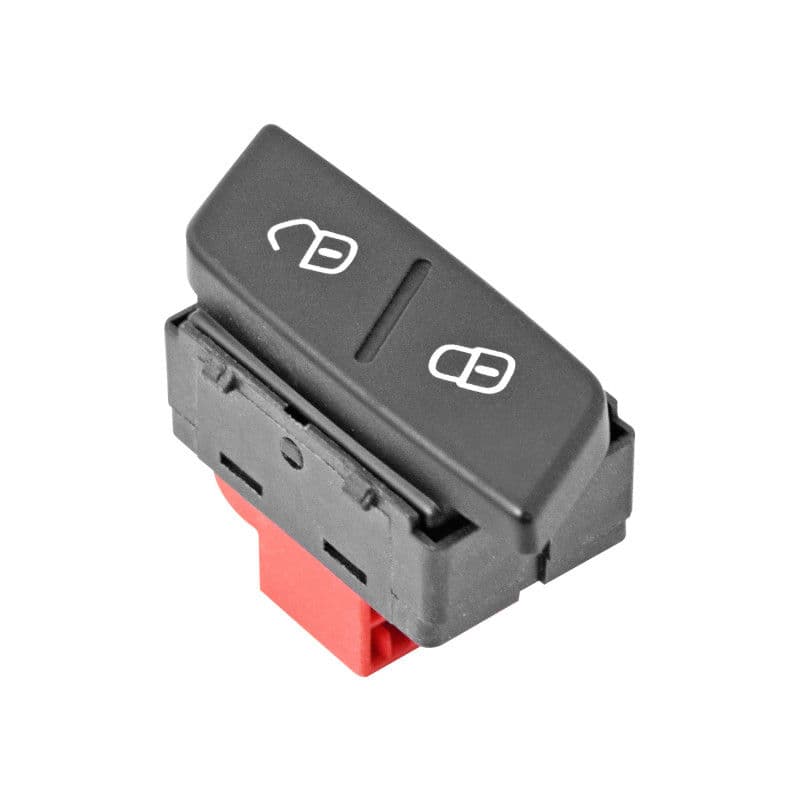 Control Electrico De Seguro Volkswagen Jetta Bicentenario 2011-2018 4 Pines 1 Tecla Negro Base Roja 12V Manijauto