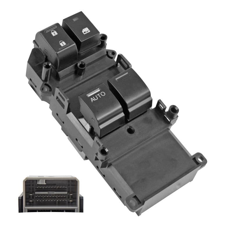 Control Electrico De Puerta Honda Accord 2P Coupe 2008-2012 37 Pines 4 Teclas Negro 12V Izquierdo Delantera Manijauto