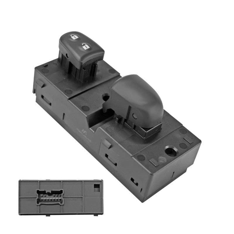 Control Electrico De Elevador Nissan X-Trail 2015-2022 12 Pines 2 Teclas Negro 12V Derecha Delantera Manijauto