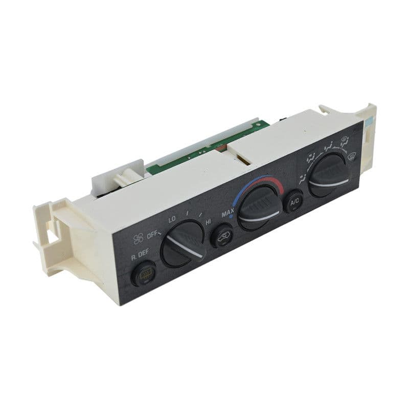 Control Electrico De Ventilacion Chevrolet Silverado 1995-1998 Con Luz Rectangular Negro/Gris Con Desempañante 12V Manija Trasera Manijauto