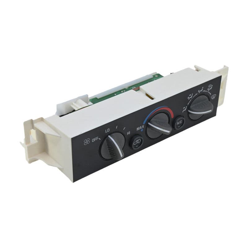 Control Electrico De Ventilacion Chevrolet Silverado 1995-1998 Con Luz Rectangular Negro/Gris Sin Desempañante 12V Central Delantera Manijauto