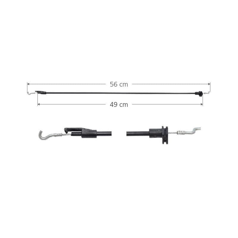Chicote Cerradura Volkswagen Crossfox 2007-2009 Delantera