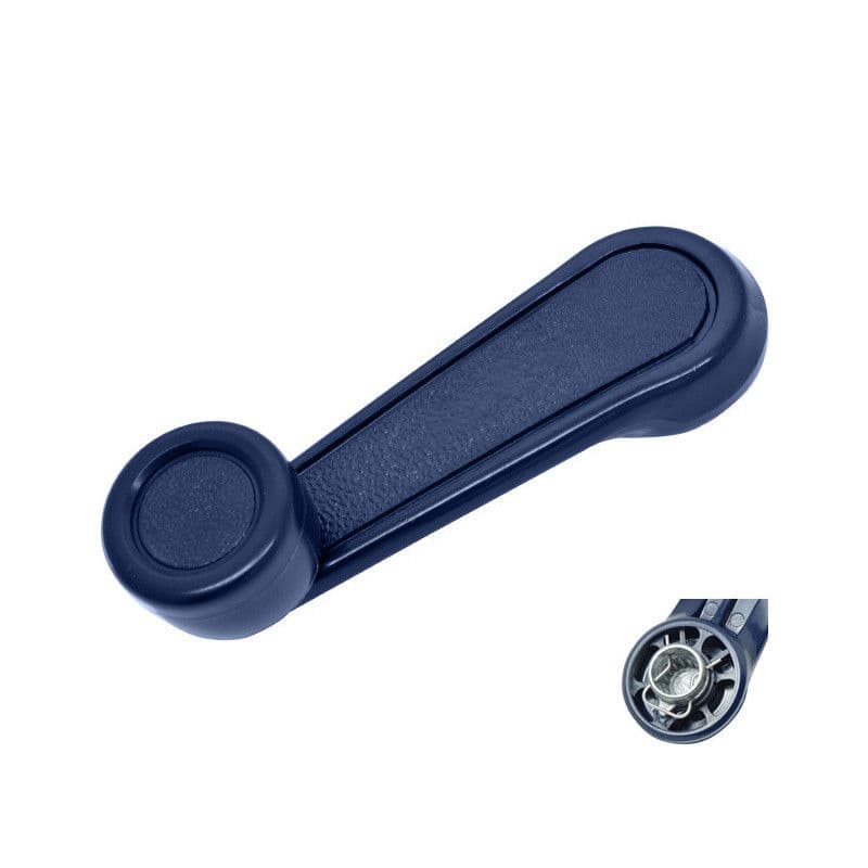 Manija De Elevar Toyota Corolla 1989-1991 Base De Zinc Perilla Azul Plastico Azul Hushan