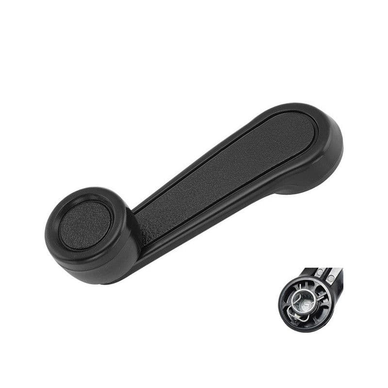 Manija De Elevar Toyota Corolla 1989-1991 Base De Zinc Perilla Negra Plastico Negro Hushan