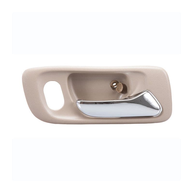 Manija Interior Honda Accord 4P Sedan 1998-2002 Con Hoyo Para Seguro Beige/Cromada Plastico Derecha Delantera Hushan