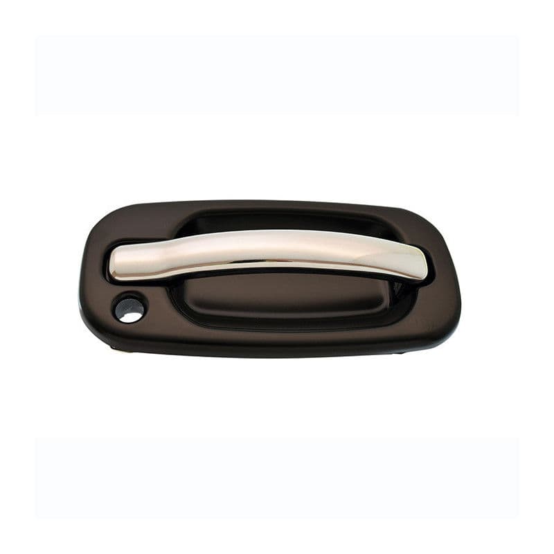 Manija Exterior Cadillac Escalade Ext/Esv 2002-2006 Con Hoyo Para Llave Lisa Para Pintar Plastico Derecha Delantera Hushan