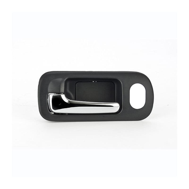 Manija Interior Honda Civic 4P Sedan 2001-2005 Con Hoyo Para Seguro Negra/Cromo Plastico Izquierdo Delantera Hushan