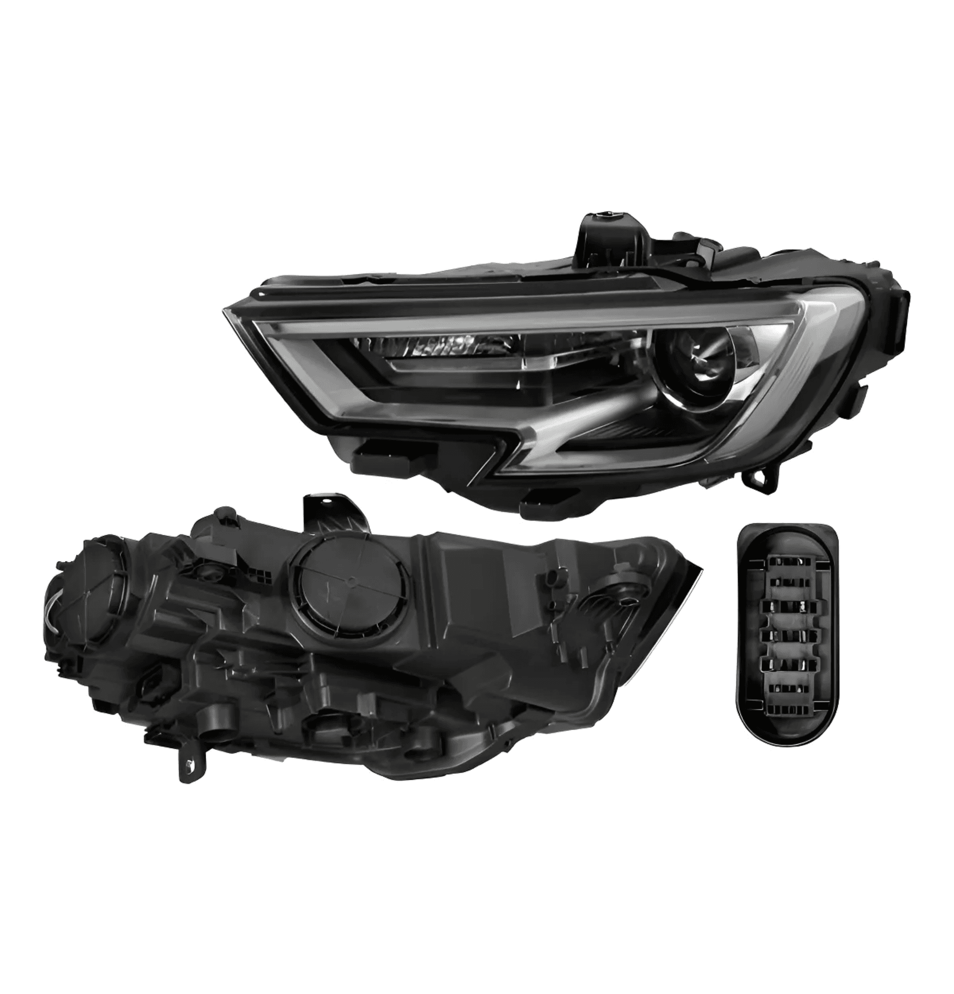 Faro Izquierdo Audi A3 2017-2020 Electrico Con Motor Leds Sin Foco Depo