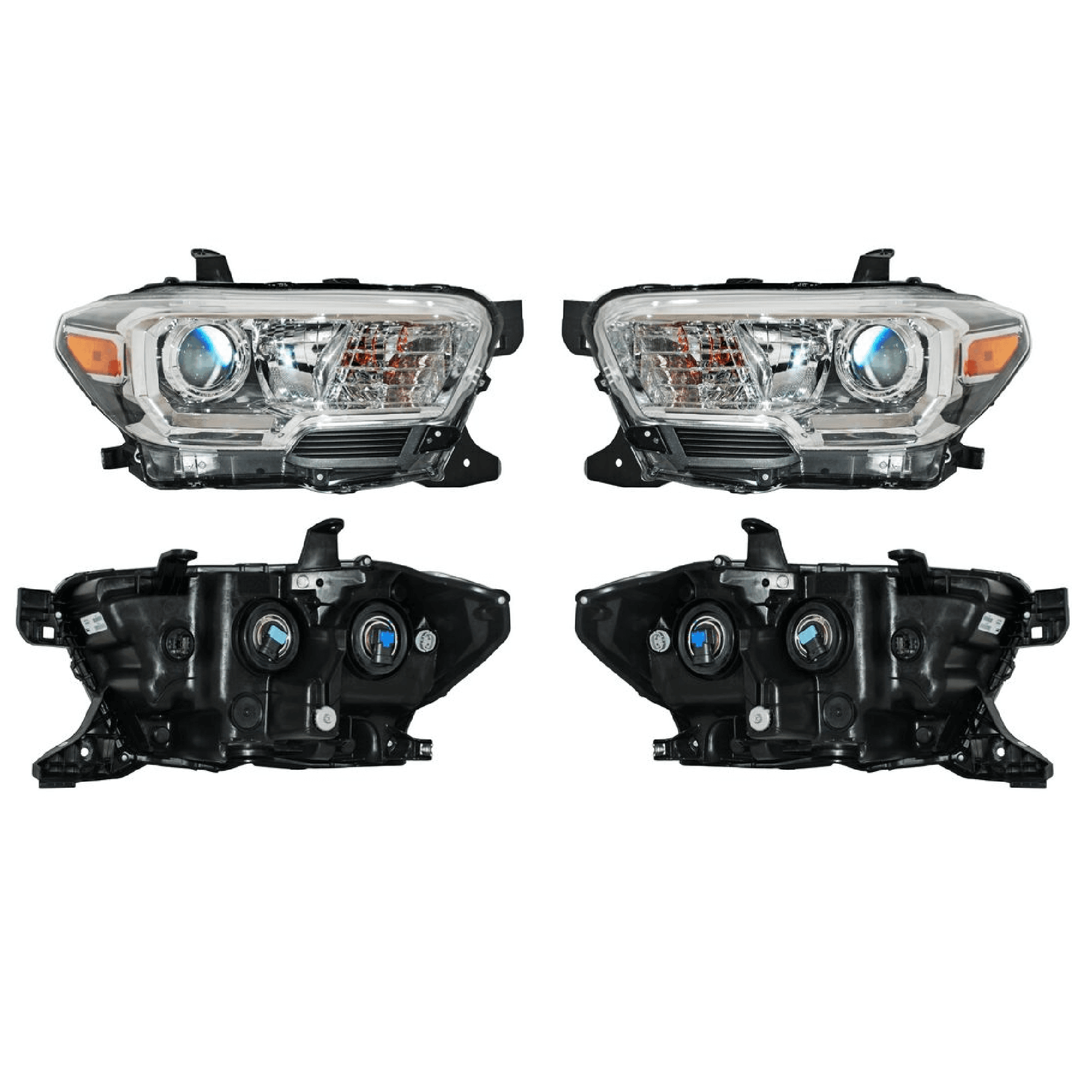 Par Faros Toyota Tacoma 2018-2019 Fondo Cromada