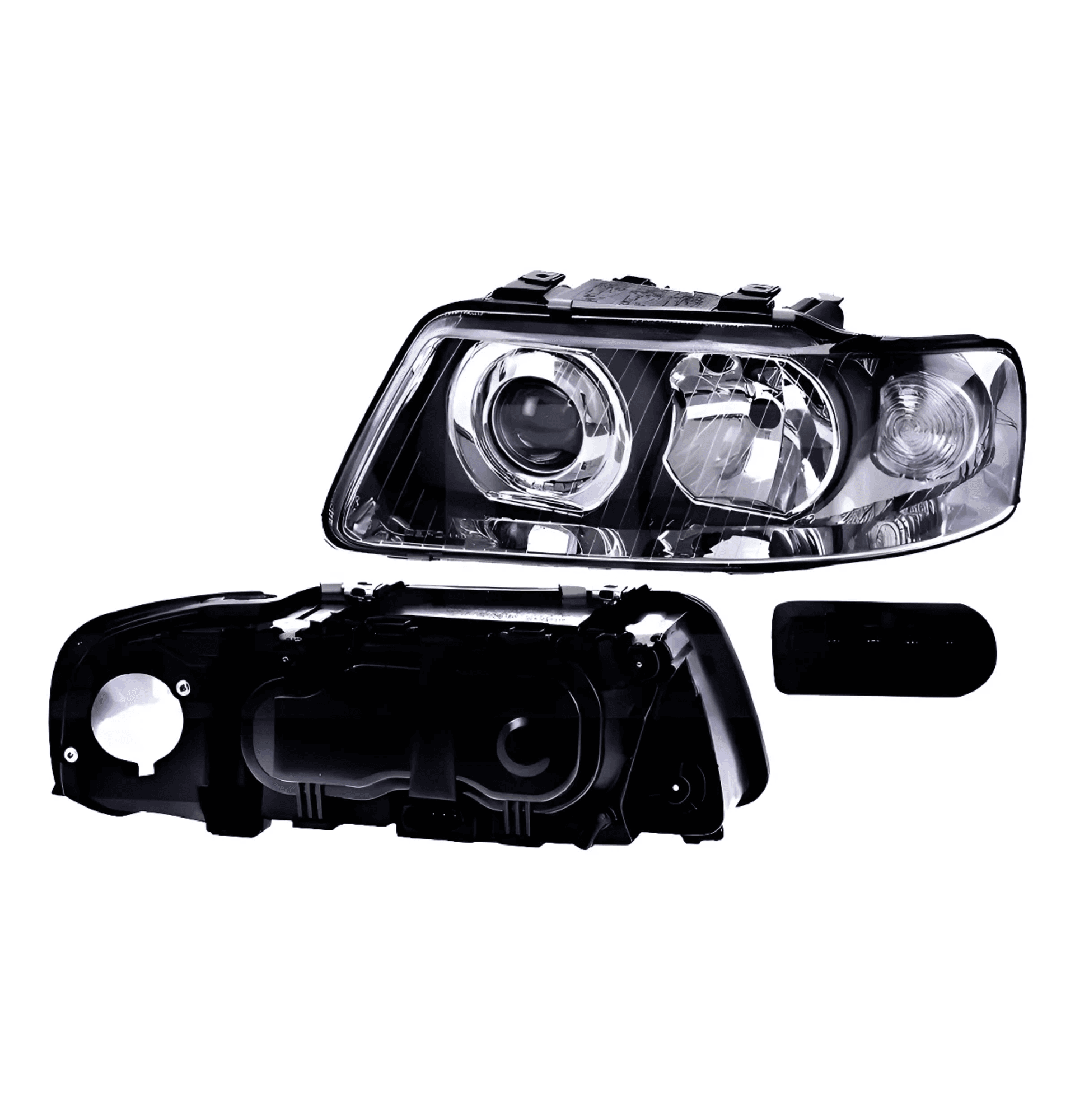 Faro Izquierdo Audi A3 2001-2003 Manual/Electrico Para Foco Halogeno Depo