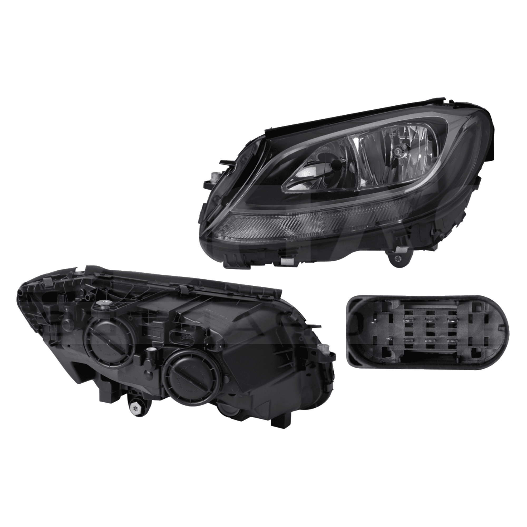 Faro Izquierdo Mercedes Benz Clase C 180 2015-2017 1.6Lts Electrico Con Motor Leds Depo