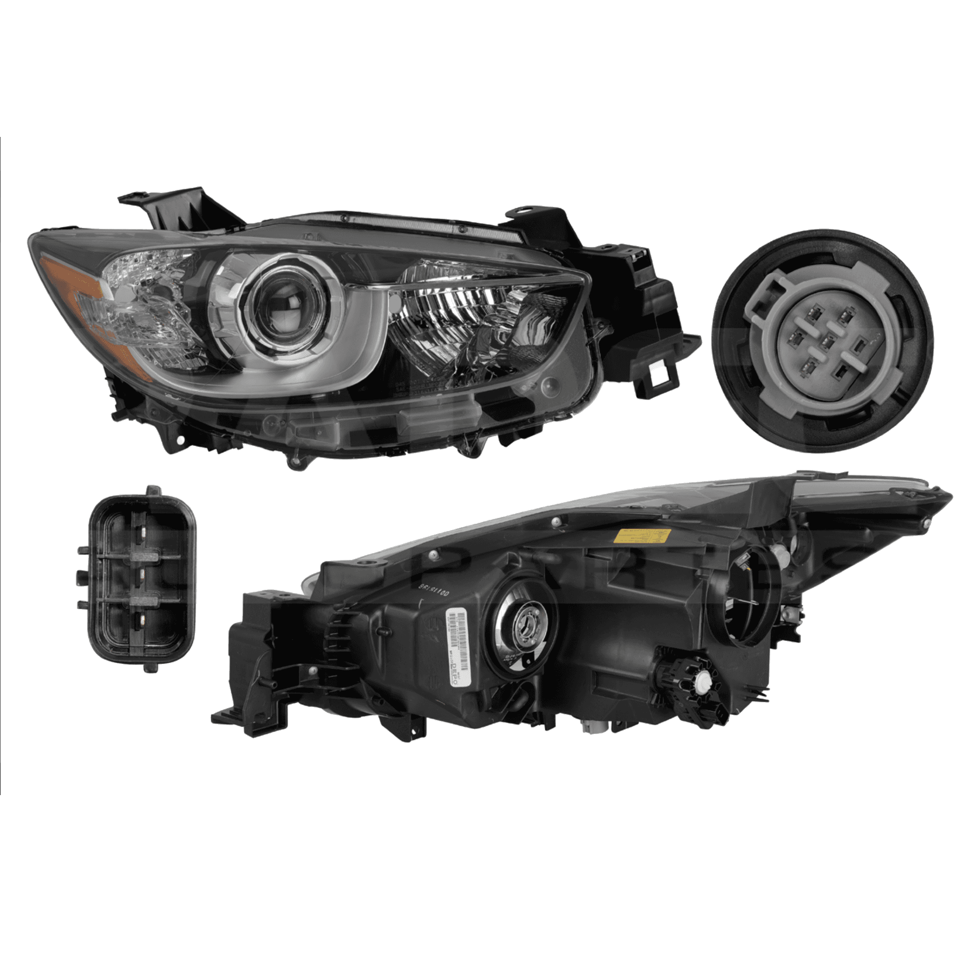 Faro Derecho Mazda Cx-5 S Grand Touring 2013-2016 Para Foco Xenon Depo