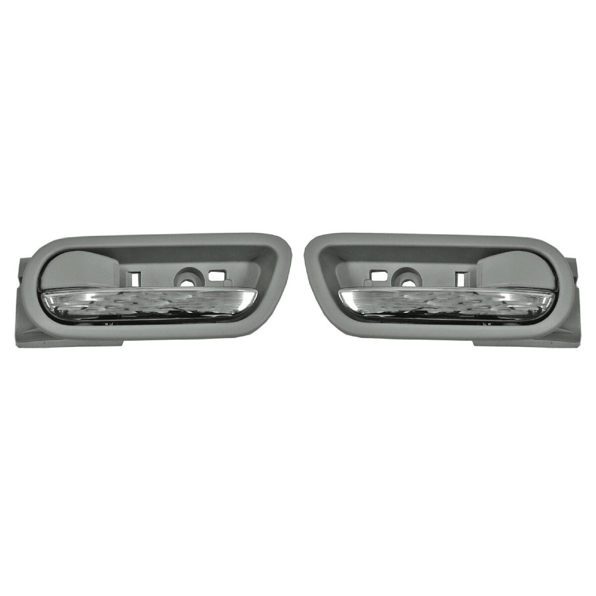 Par Manijas Interiores Mazda 6 2009-2013 Plastico Gris/ Cromo Trasera