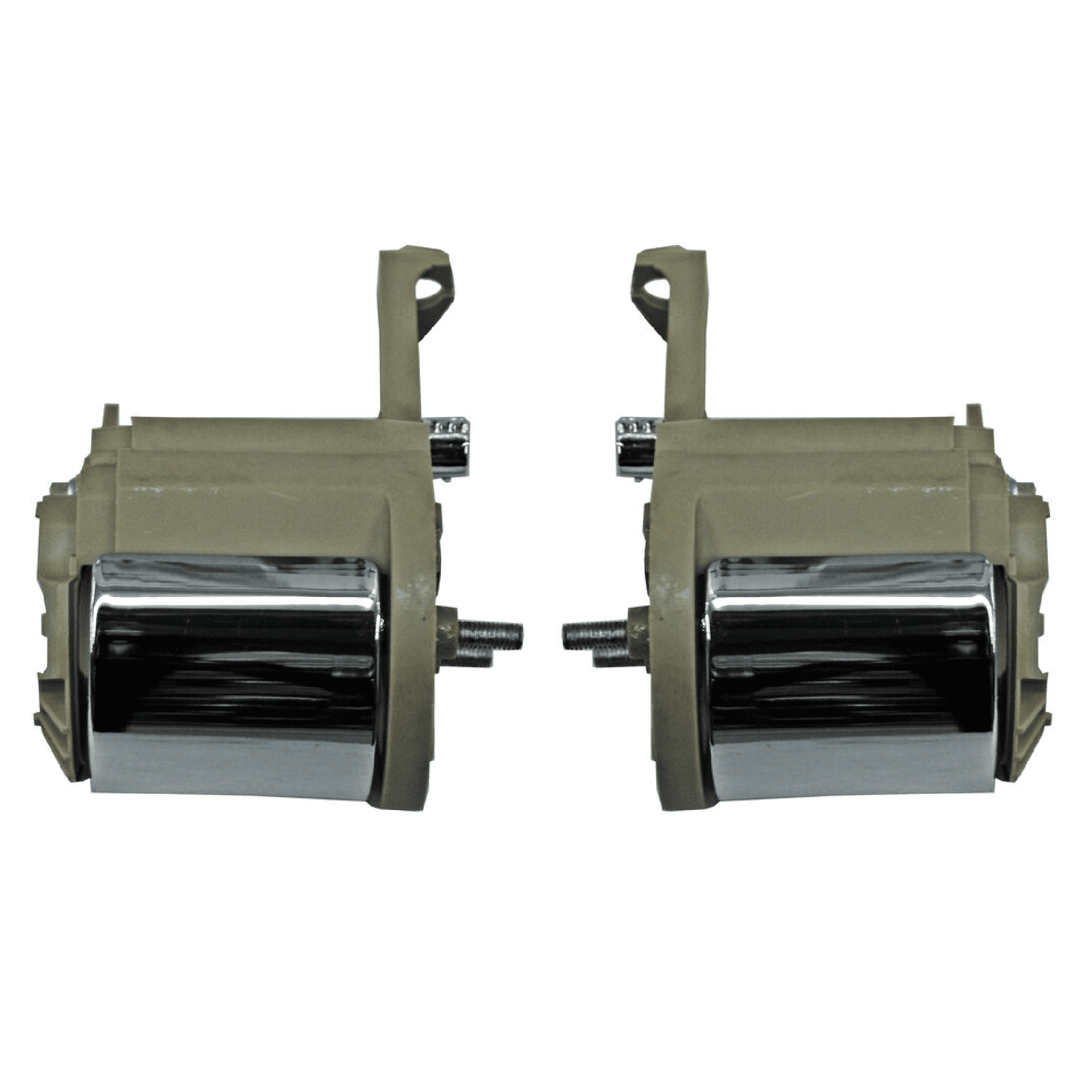 Par Manijas Interiores Ford Explorer/ Mercury Mountaineer 2006-2010/Ford Sport Trac 2007-2010 Beige/ Cromo Trasera Plastico
