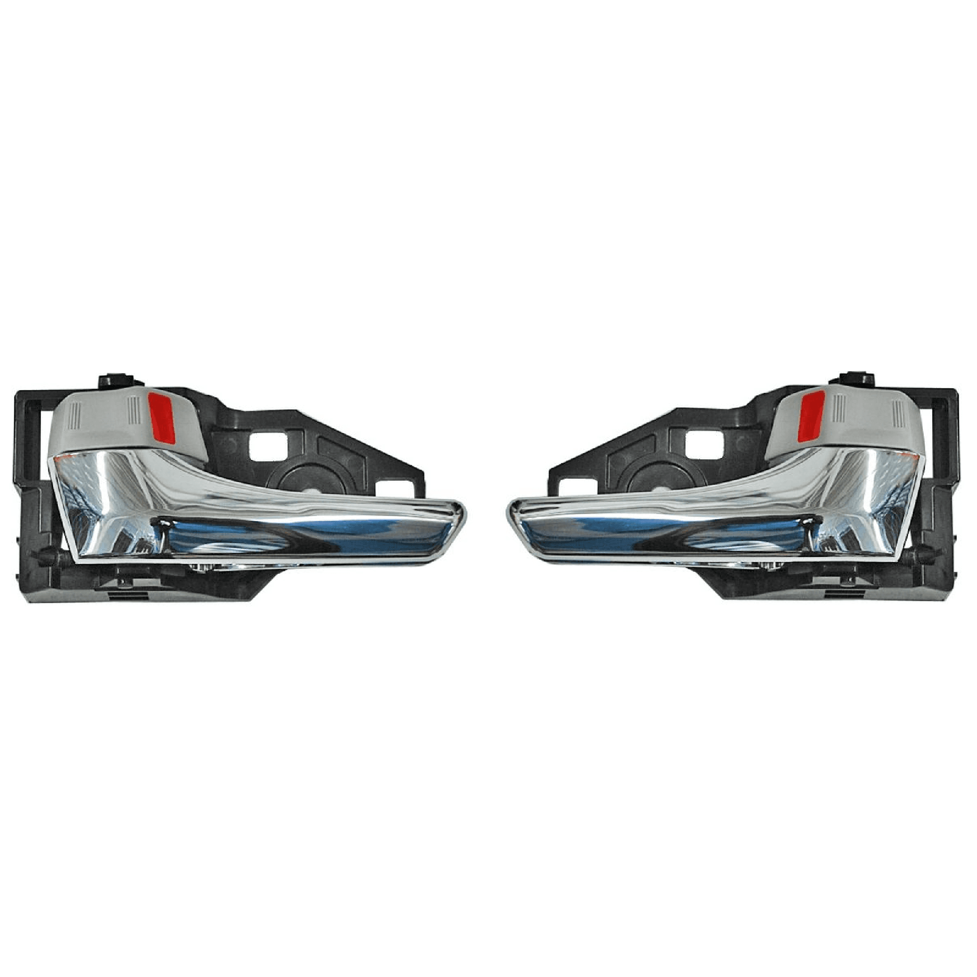 Par Manijas Interiores Toyota Sienna 2011-2015 Gris/ Cromo Delantera Plastico