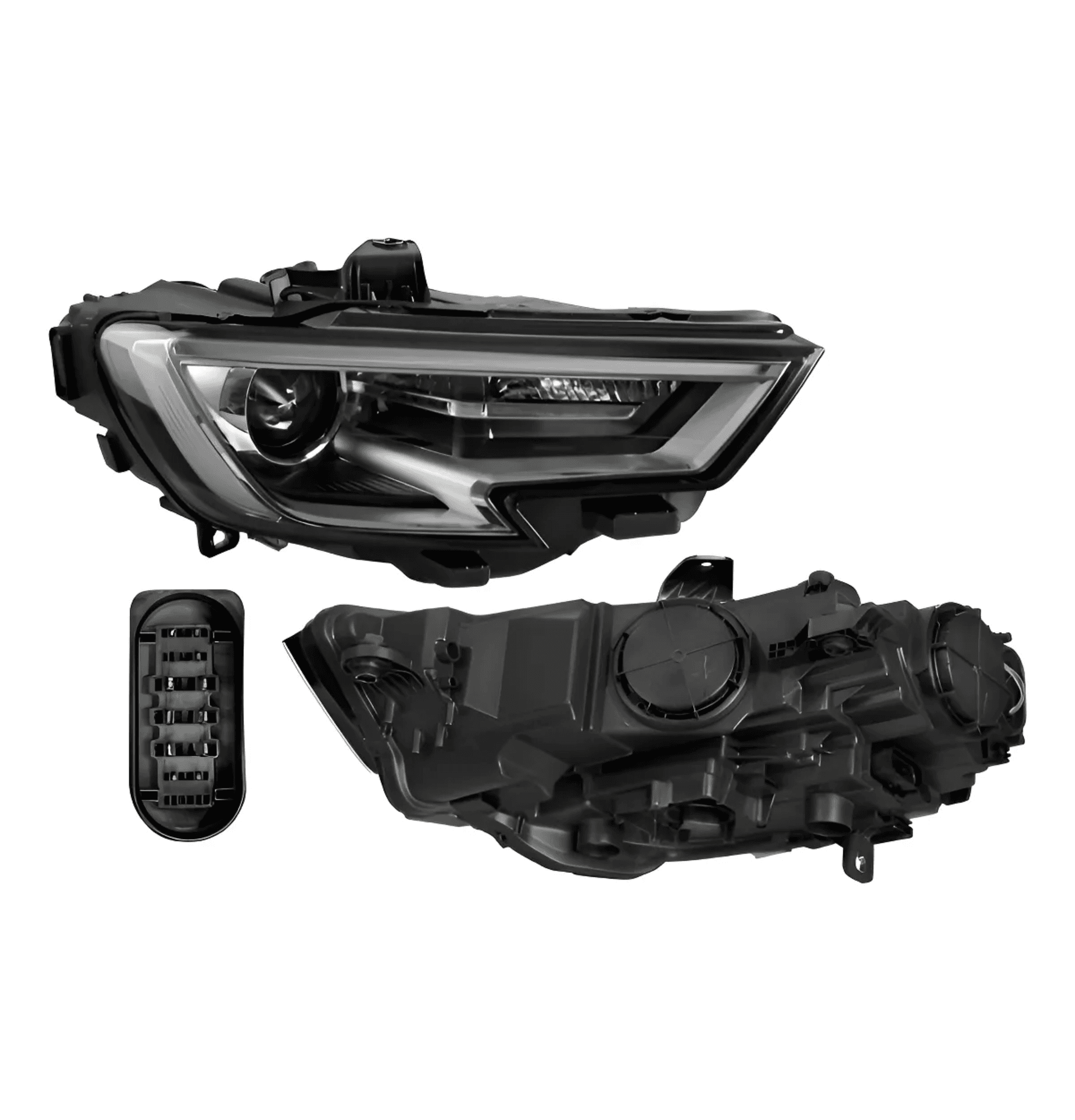 Faro Derecho Audi A3 2017-2020 Electrico Con Motor Leds Sin Foco Depo