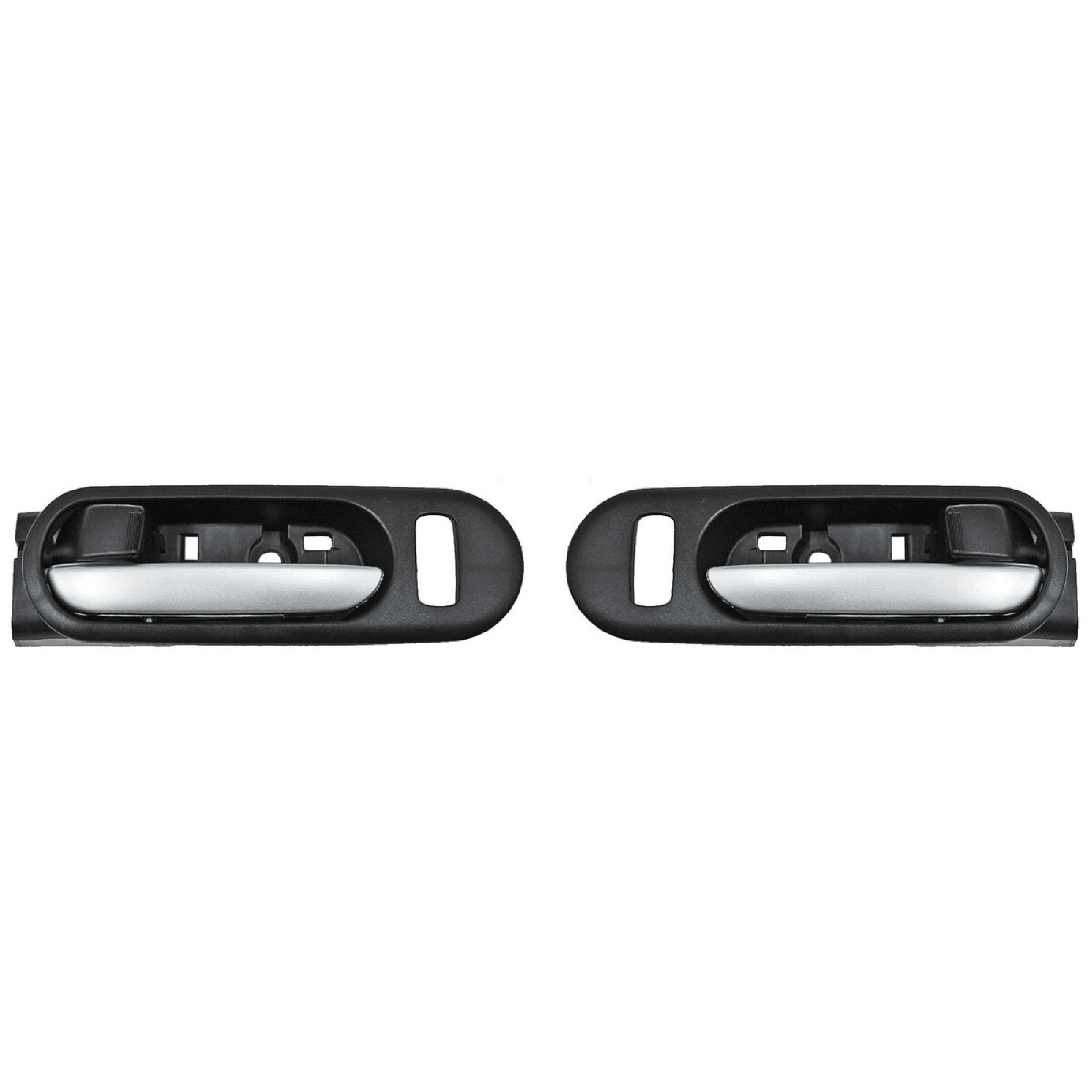 Par Manijas Interiores Mazda Cx7 2007-2012 Plastico Negra/ Plata Delantera