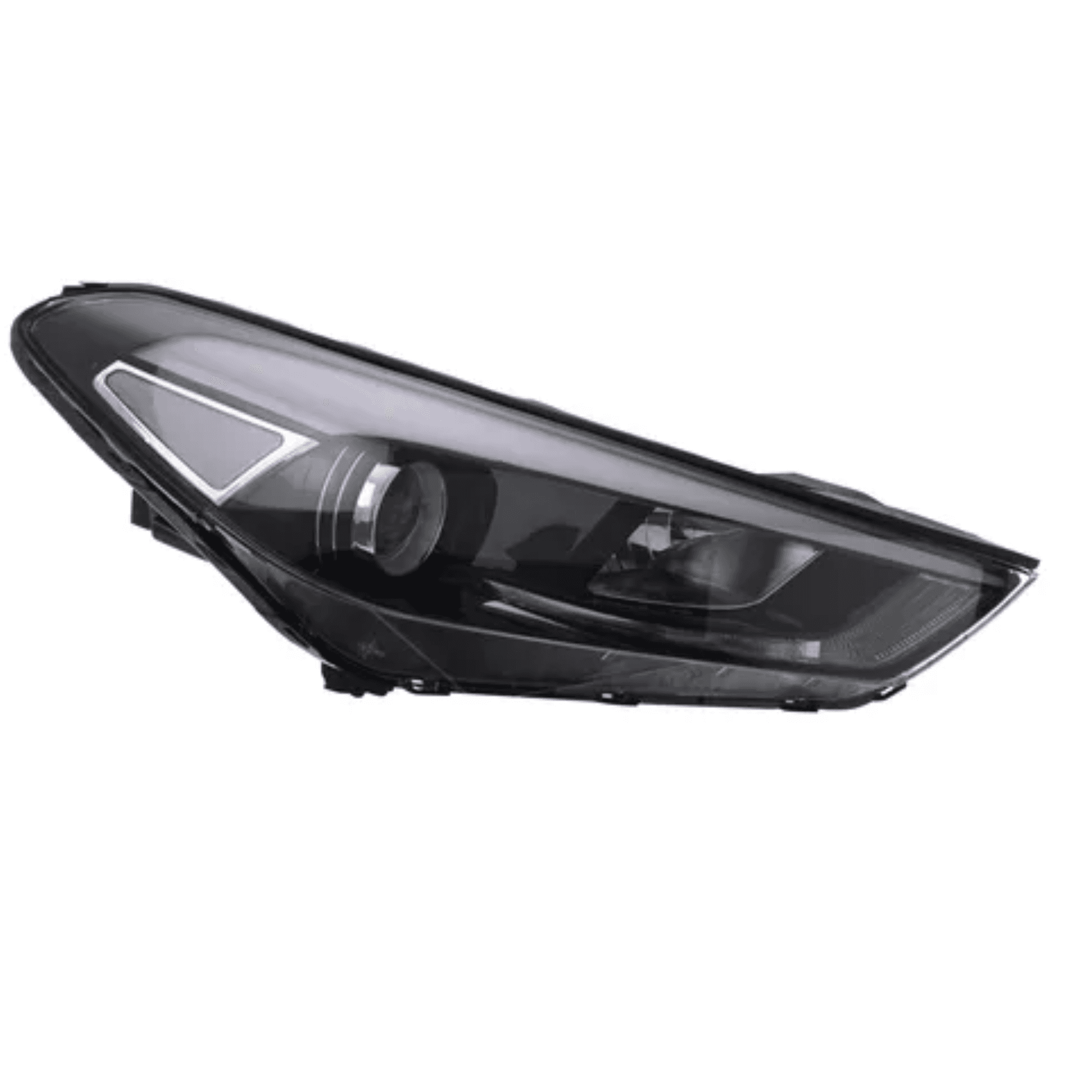 Faro Derecho Hyundai Tucson 2016-2018 Con Motor Sin Luz De Dia P/3 Focos 7 Pines Cn