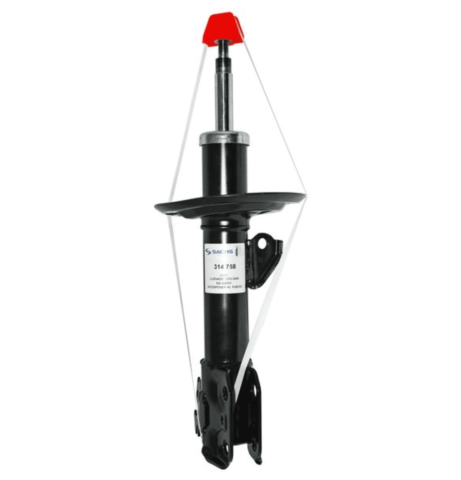Amortiguador Susp Delantera Yaris 2006-14 Sachs Gas Izq
