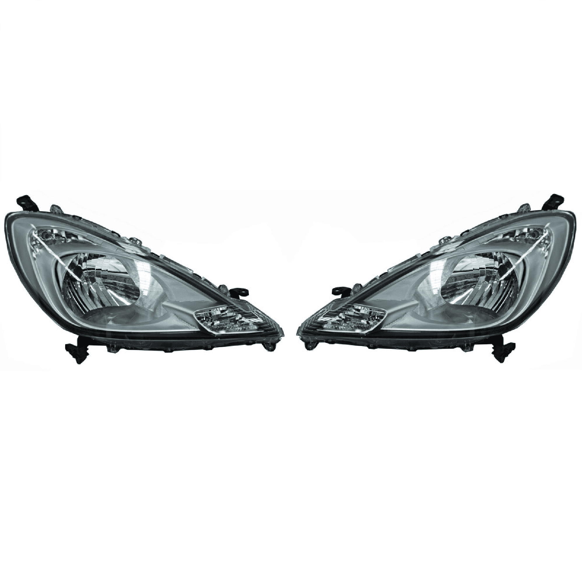 Par Faros Honda Fit 2013-2014 Fondo Cromado