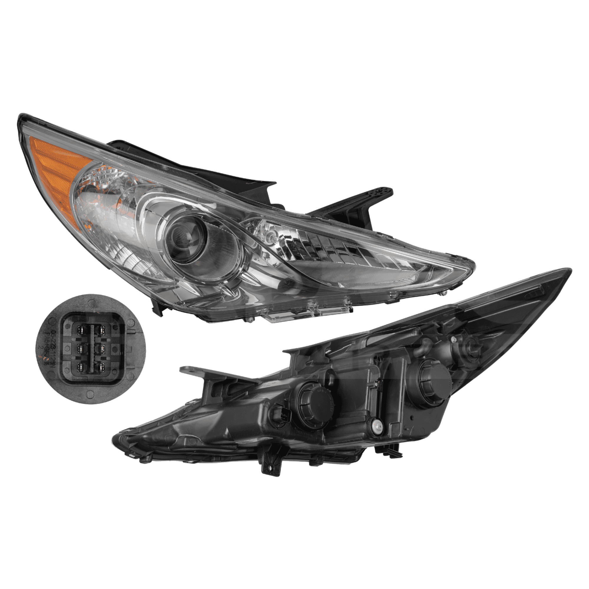 Faro Derecho Hyundai Sonata Limited 2011-2014 Para Foco Halogeno Con Foco Depo