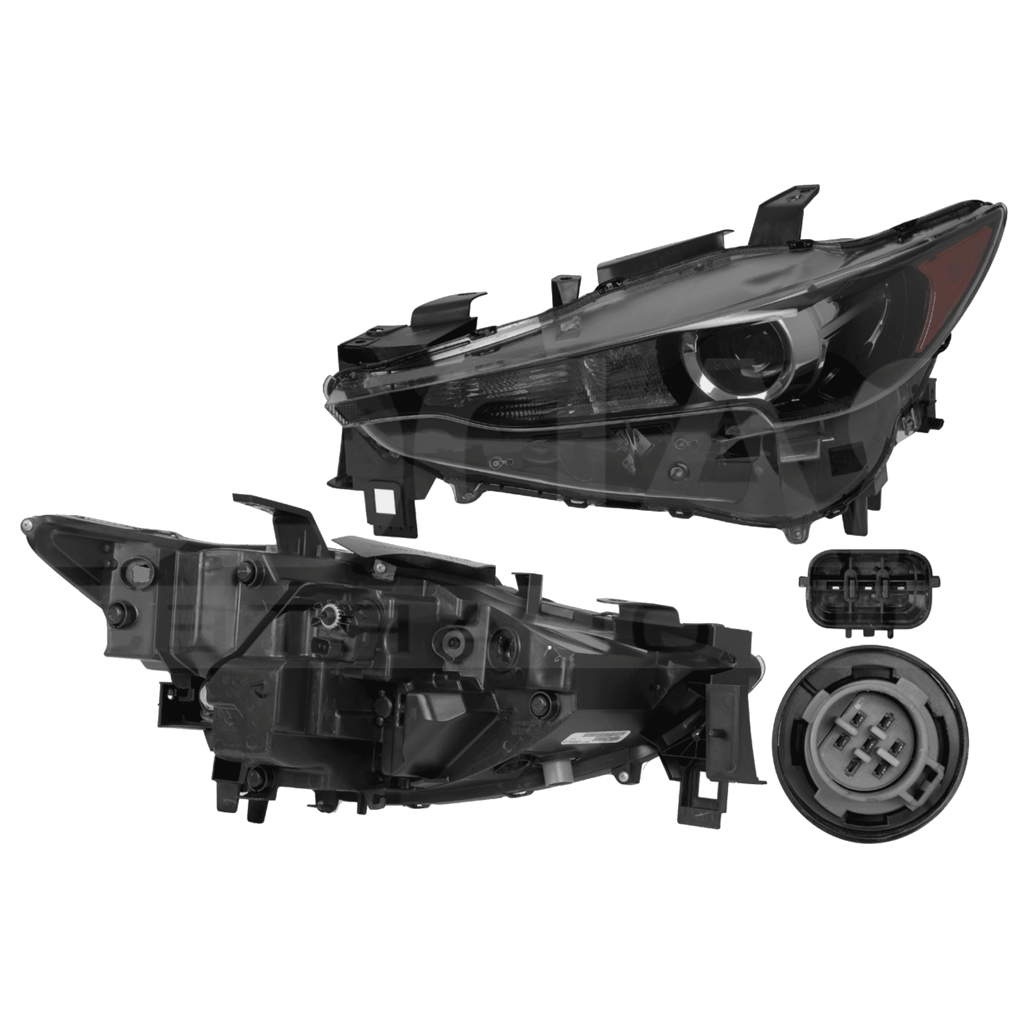 Faro Izquierdo Mazda Cx-5 2018-2021 Sin Funcion De Luz Adaptativas Sin Foco Depo