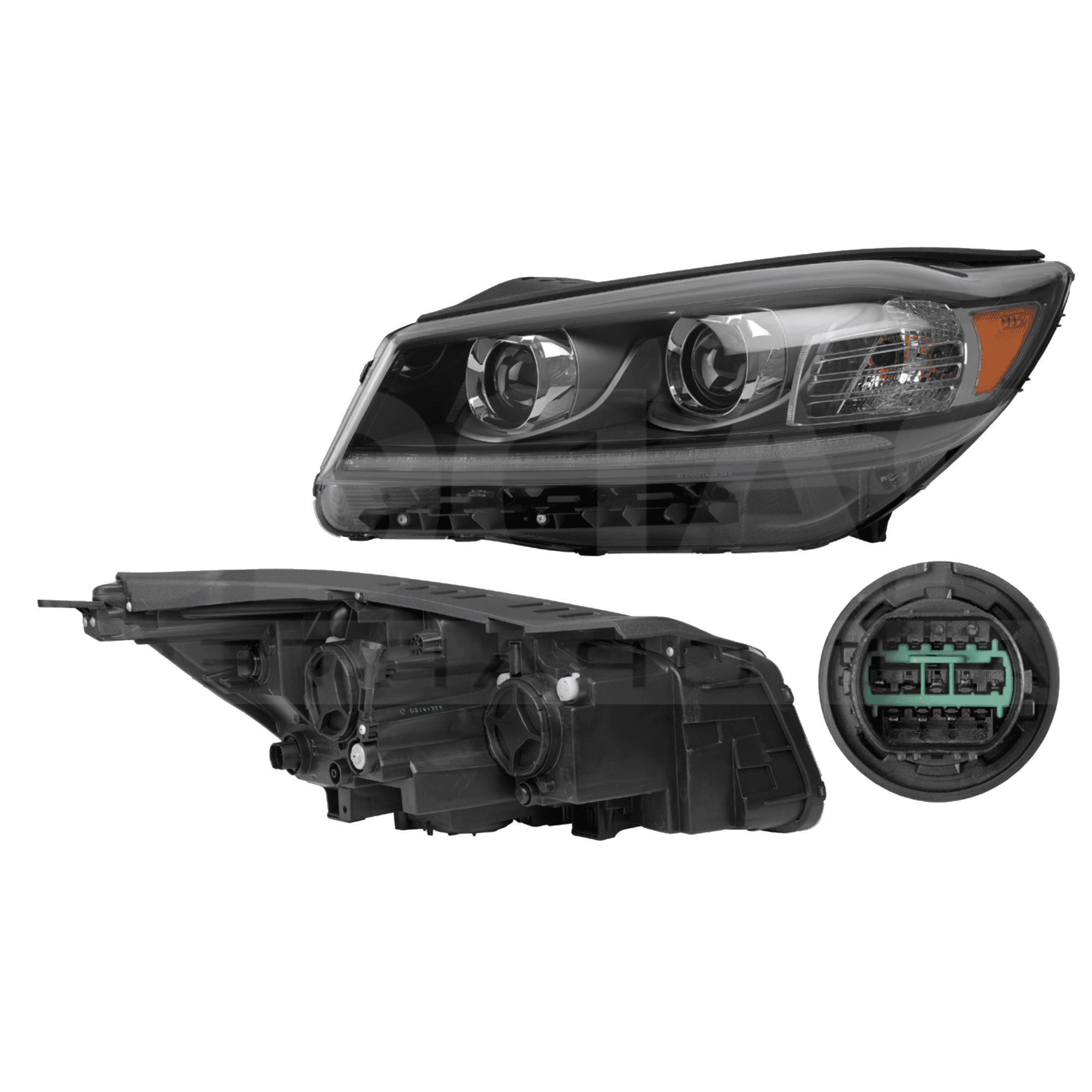 Faro Izquierdo Kia Sorento 2019-2020 Sin Funcion De Luces Adaptativas Con Foco Halogeno Depo