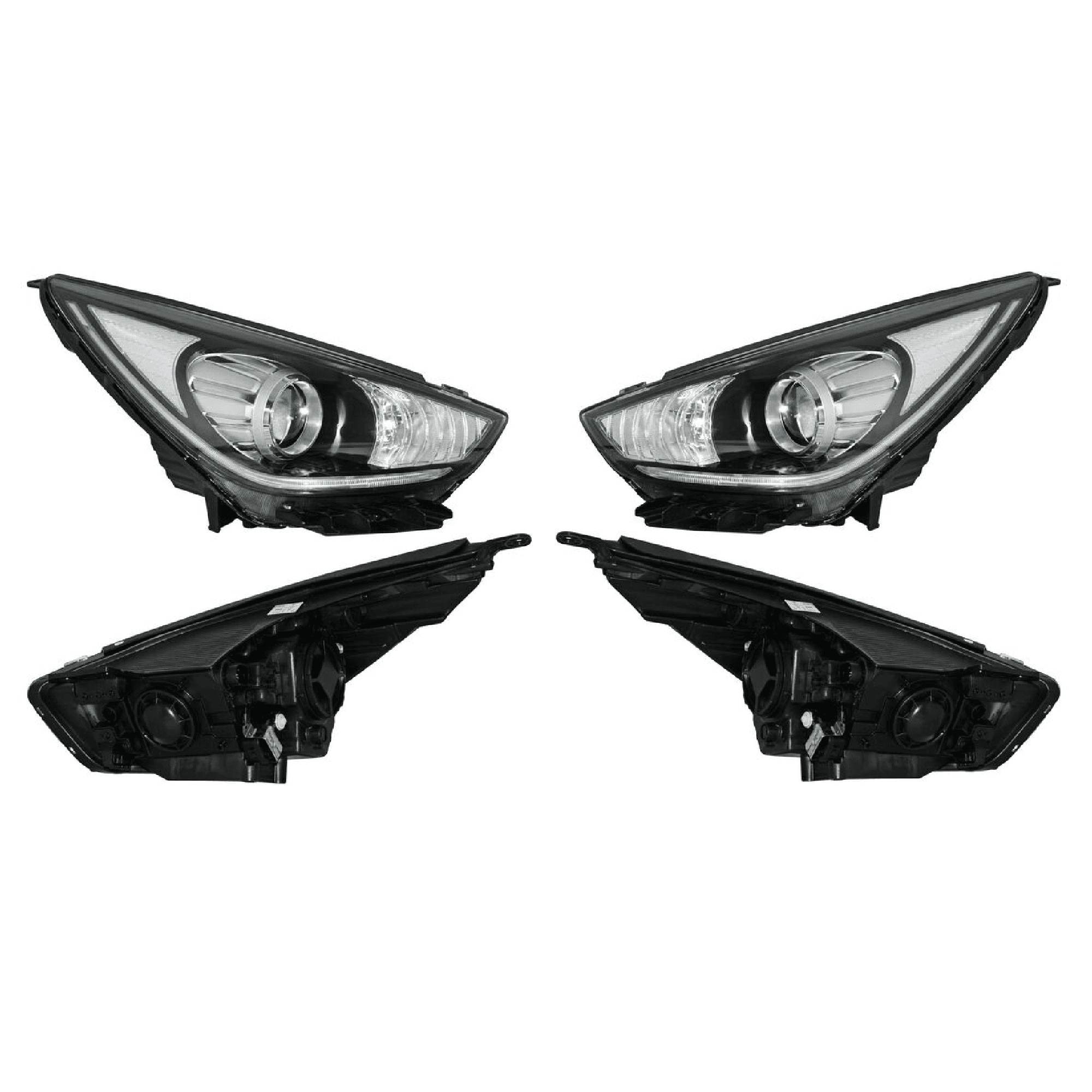 Par Faros P/Kia Kia Niro Lx 2017-2018 Para Xenon Con Motor