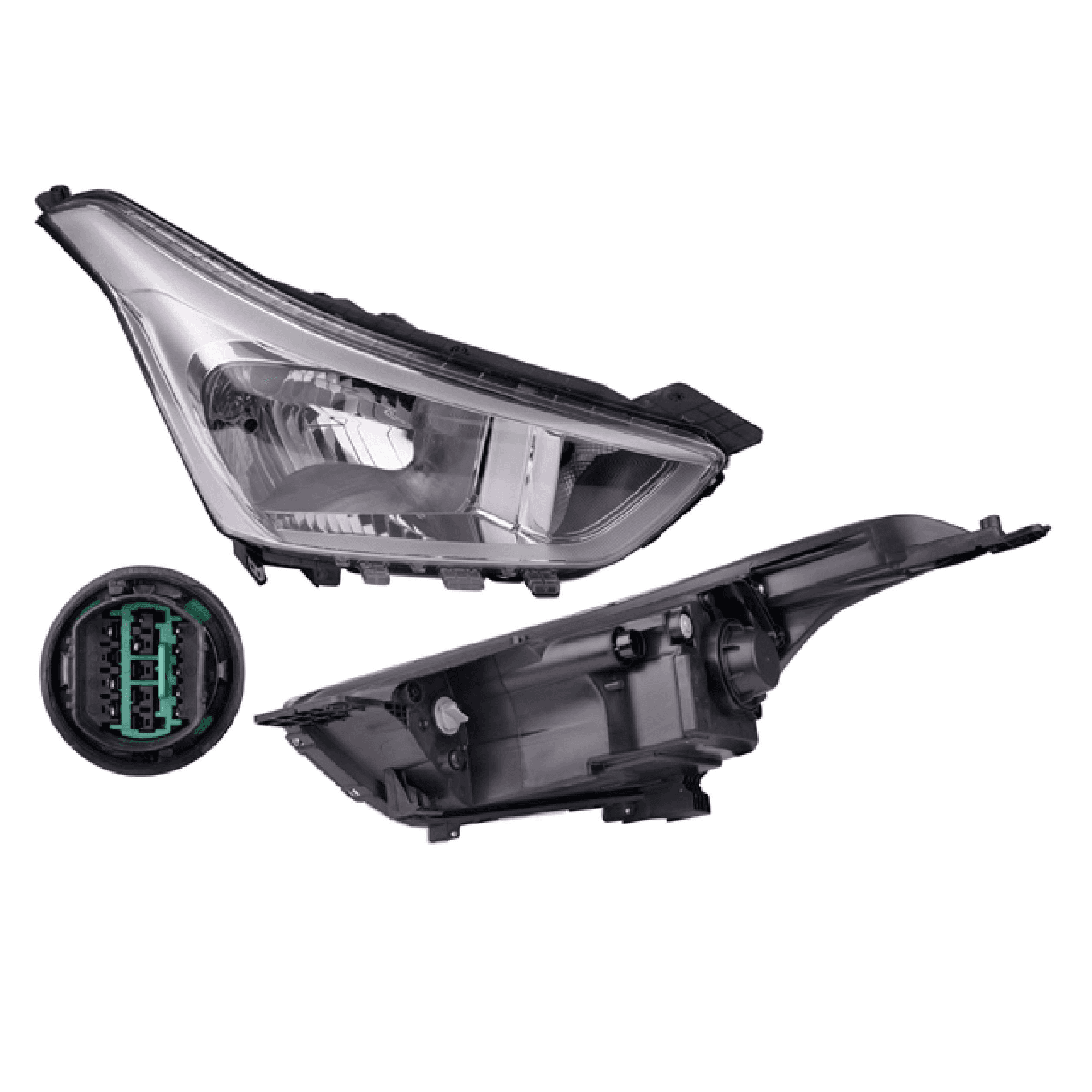 Faro Derecho Hyundai Creta 2017-2019 Electrico Con Motor Sin Leds Para Foco Halogeno Depo
