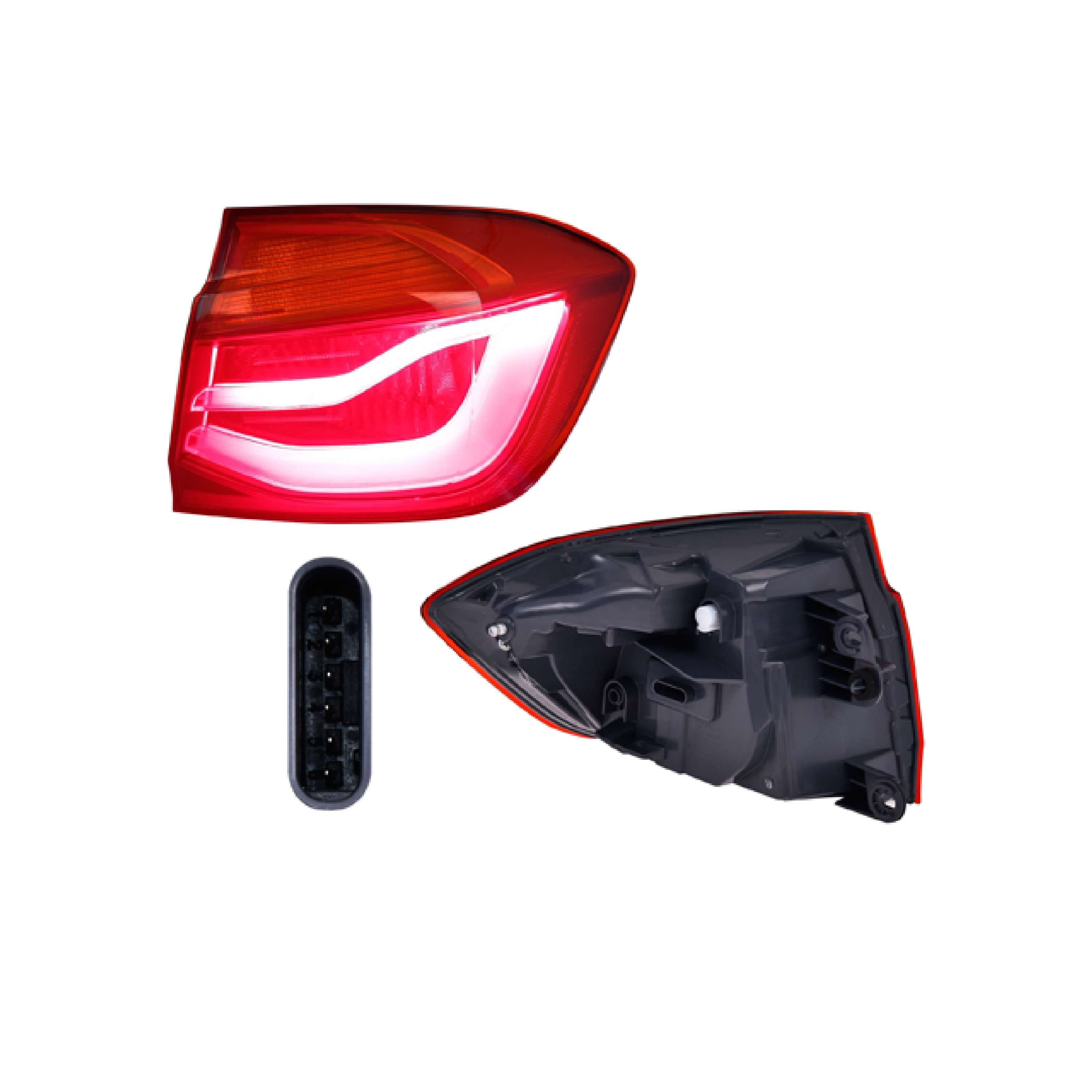 Calavera Exterior Led Bmw Serie 3 Sedan 2016-2018 Depo Derecha