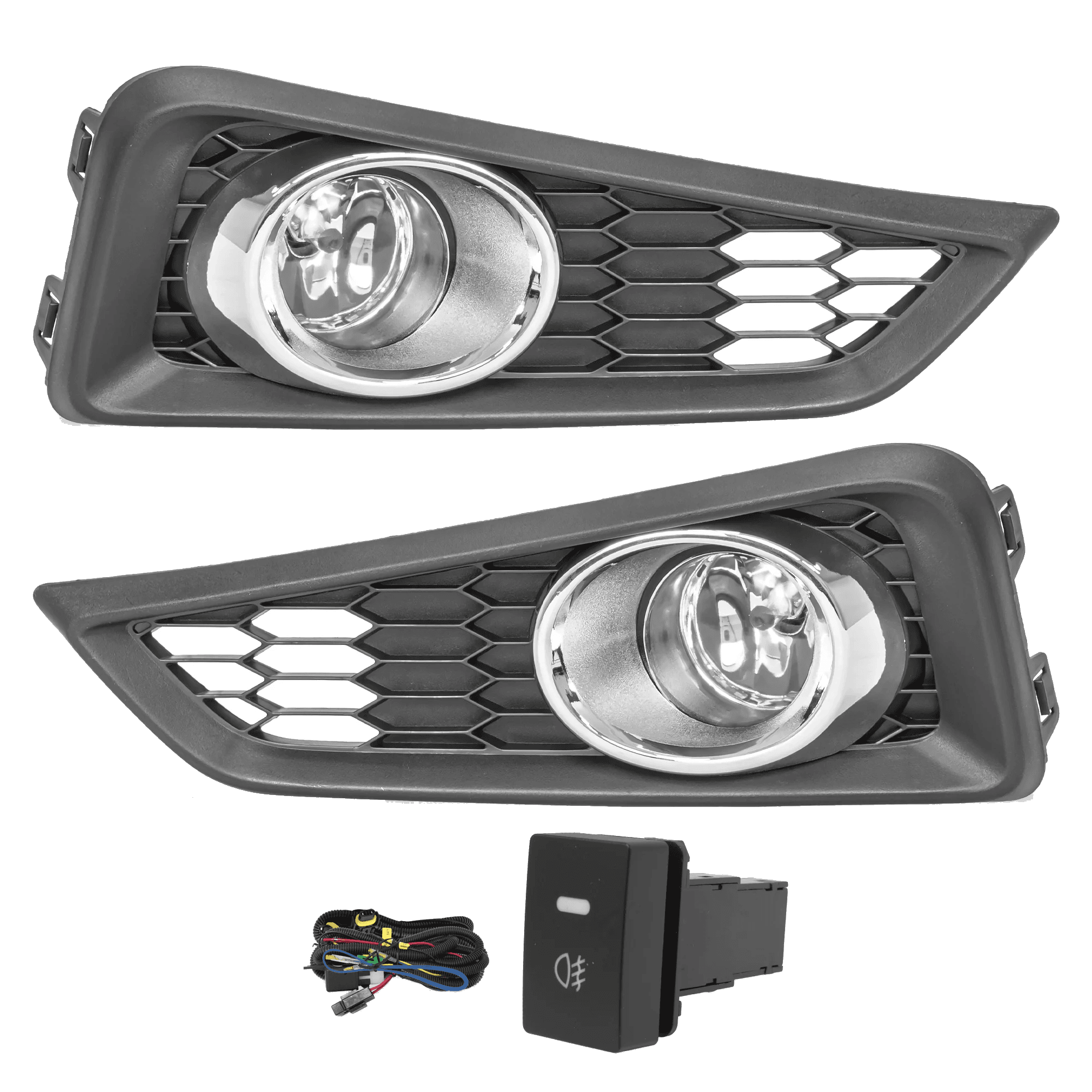 Kit faros niebla Honda City 2014-2017 con arnes switch oem y focos