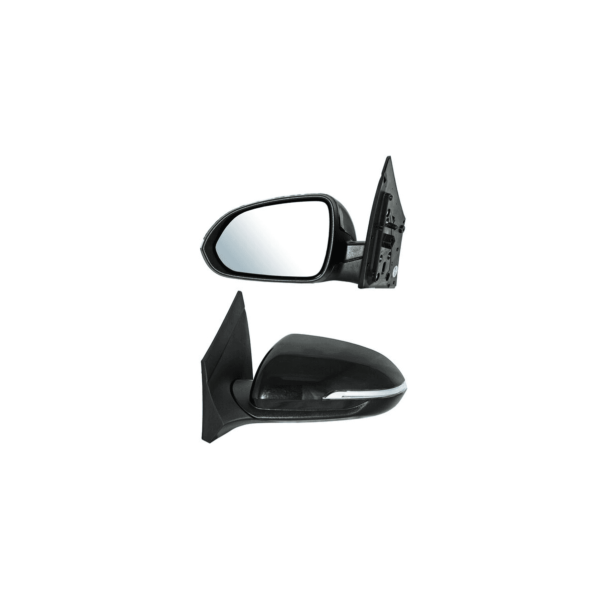 Espejo Para Hyundai Accent 2018-2022 Electrico Para Pintar Con Direccional Con Desempañante Con Punto Ciego 6 Pines Derecho