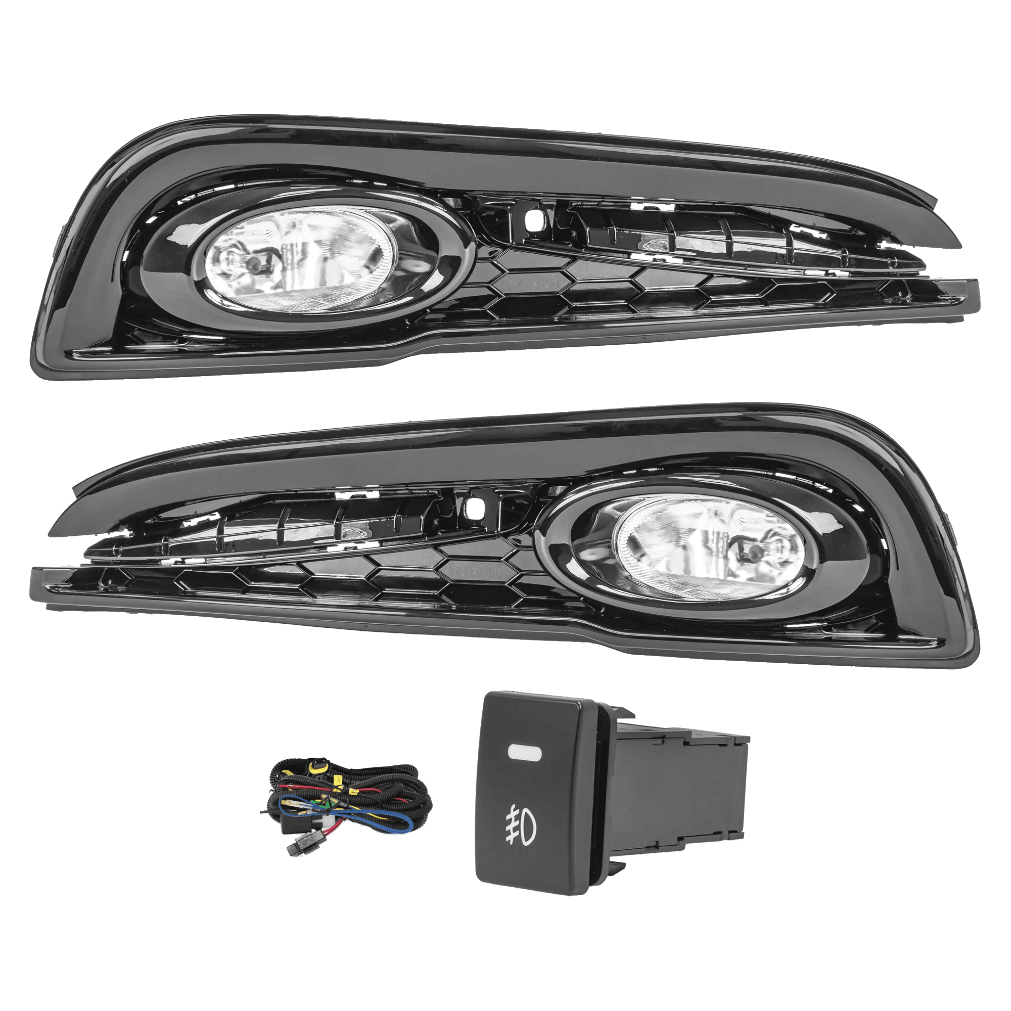 Kit faros niebla Honda Civic 2013-2015 4puertas con arnes switch oem y focos