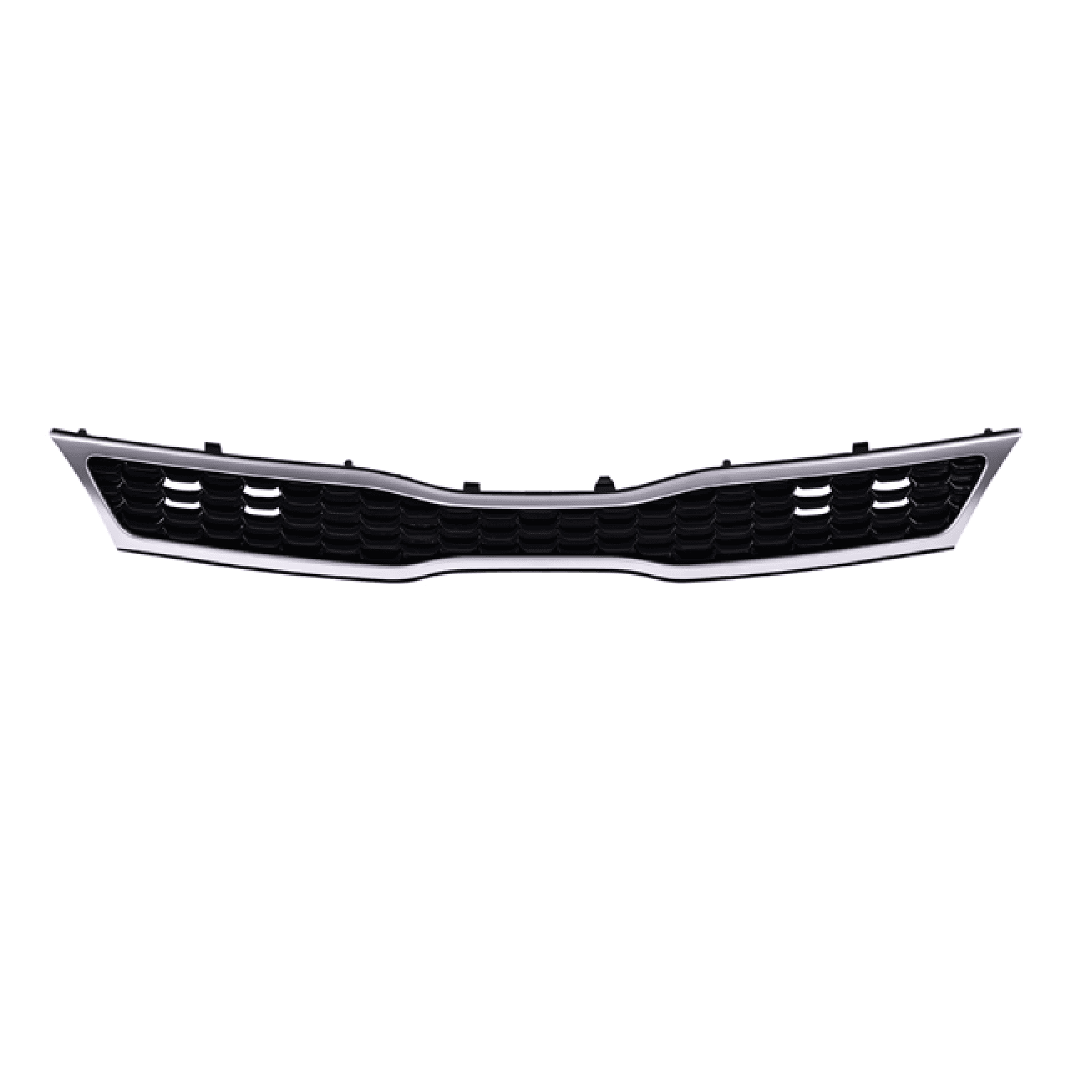 Parrilla Filo Plata Negra Mate P/Kia Rio L4 1.6L H-Back 2016-2017