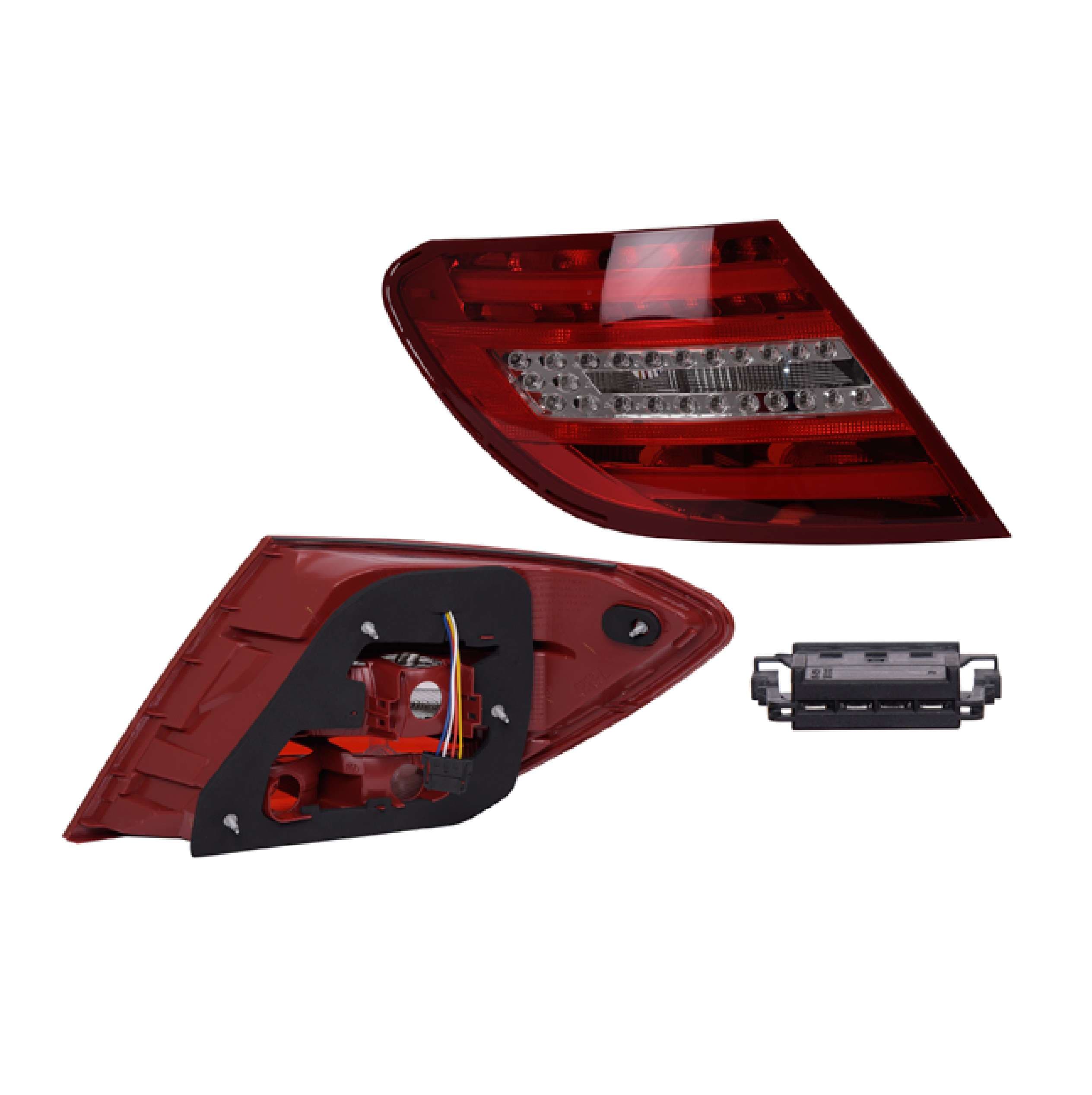 Calavera Led Mercedes Benz Clase C Sedan 2012-2014 Depo Izquierda