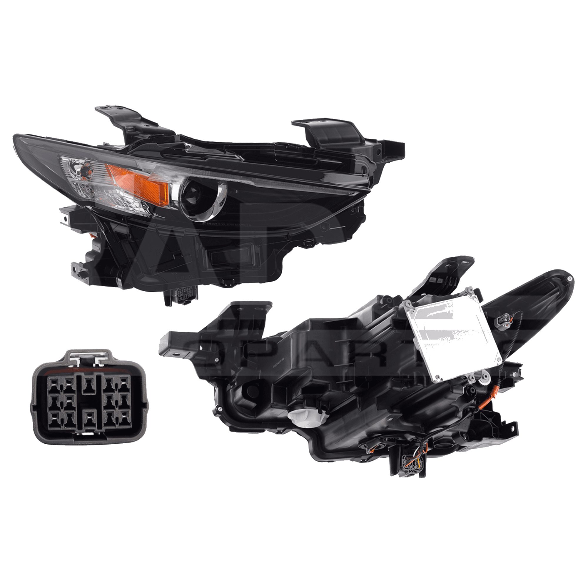 Faro Derecho Mazda 3 2019-2025 I Sport/I Sport Mhev 4/5 Puertas Con Lupa Con Leds Cn