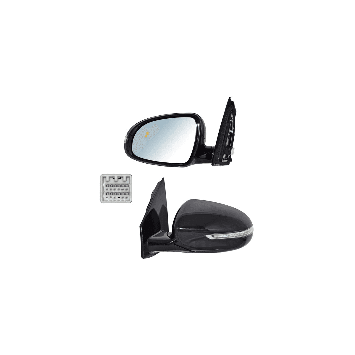 Espejo Para Kia Sportage 2017-2022 Electrico Con Desempañante Con Direccional Autoabatible Con Sensor Punto Ciego 10 Pines Izquierdo
