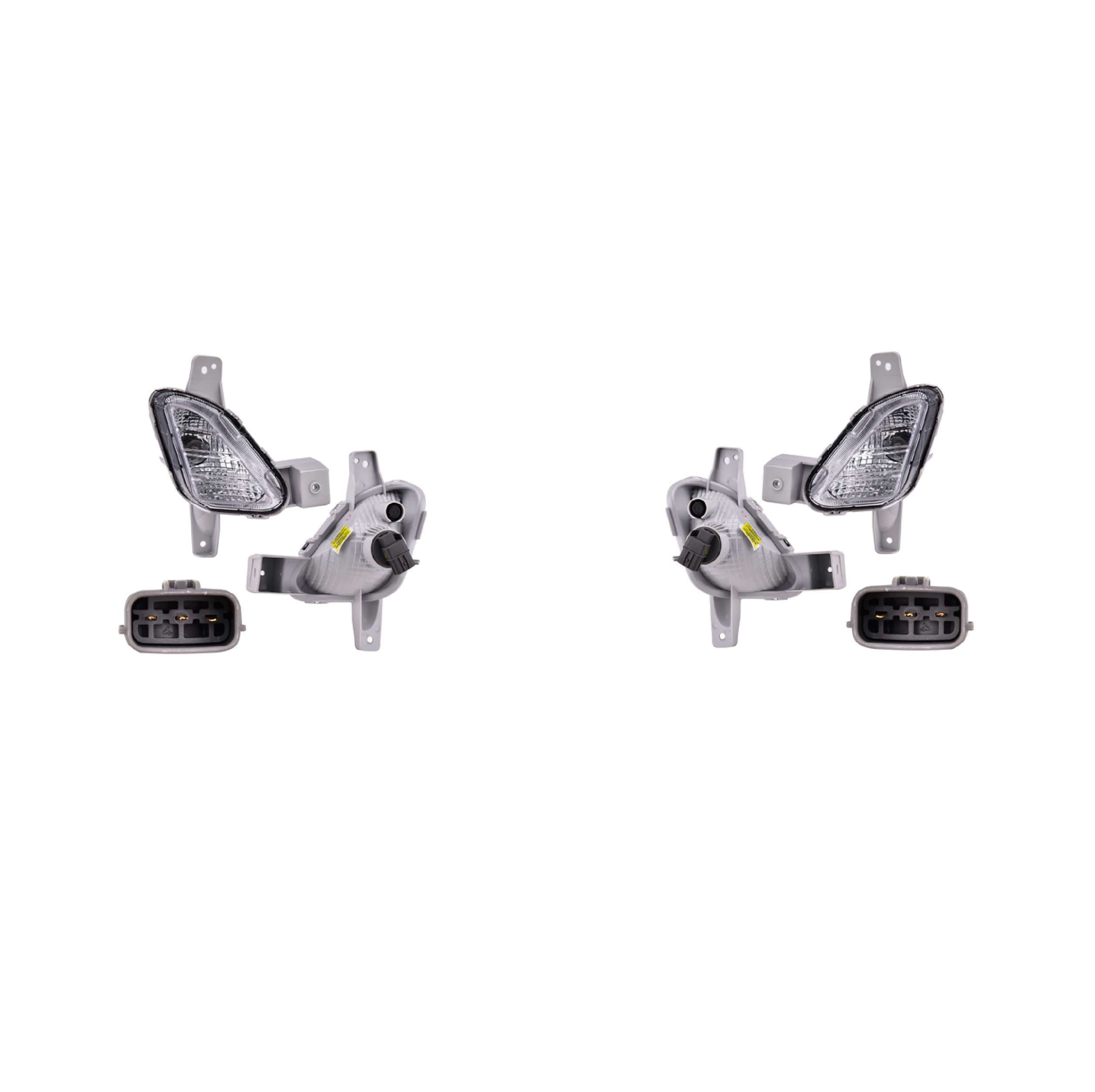 Par Cuartos Frontal P/Hyundai Sonata Gl/Gls/Limited/Se/Sel Con Luz De Dia 2018-2019 Depo