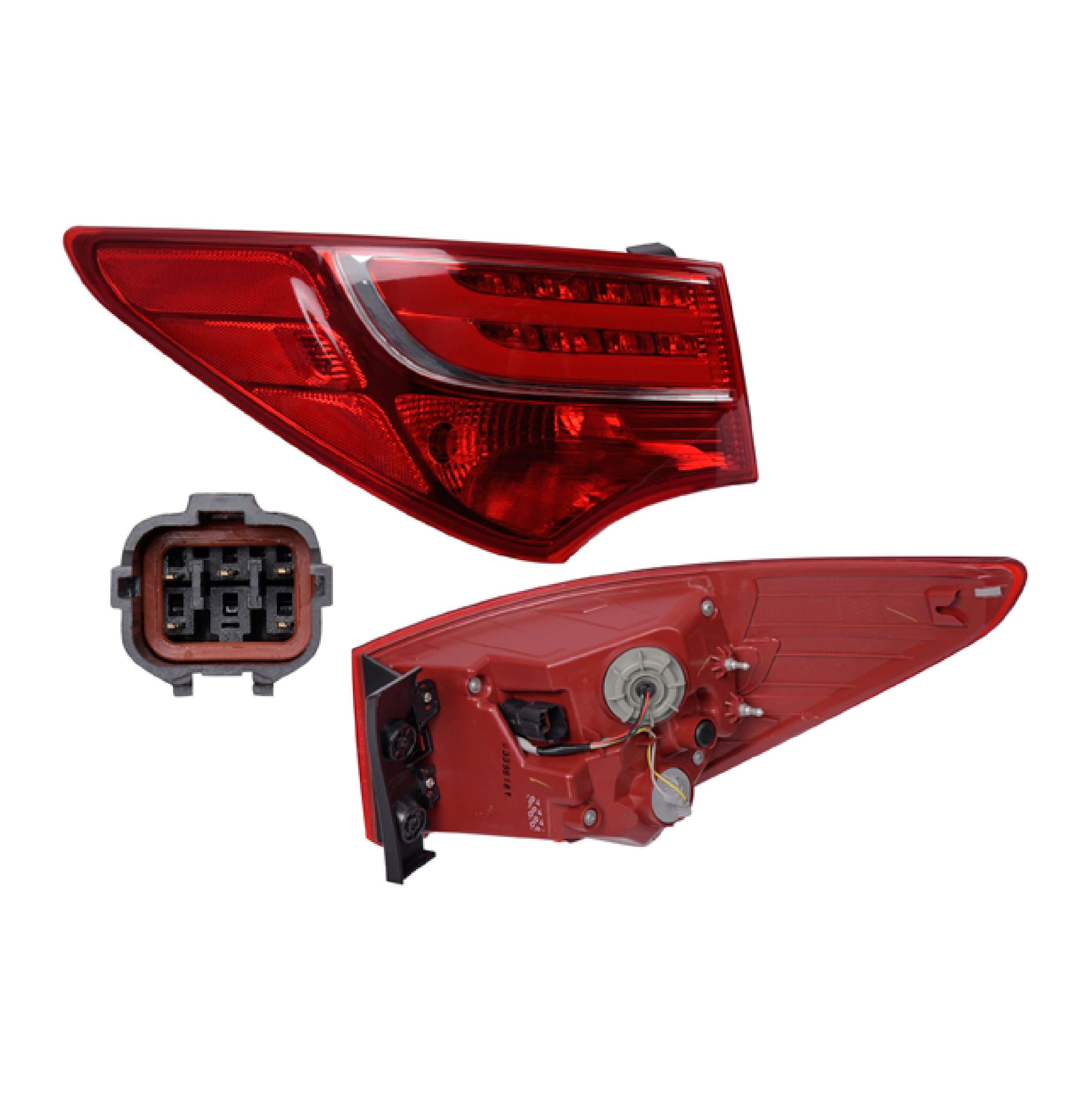 Calavera Exterior Led P/Hyundai Santafe Sport 2013-2016 Depo Izquierda
