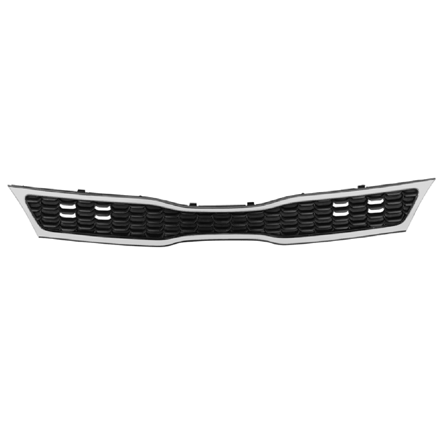 Parrilla Filo Cromado Negra Mate P/Kia Rio L4 1.6L H-Back 2016-2017