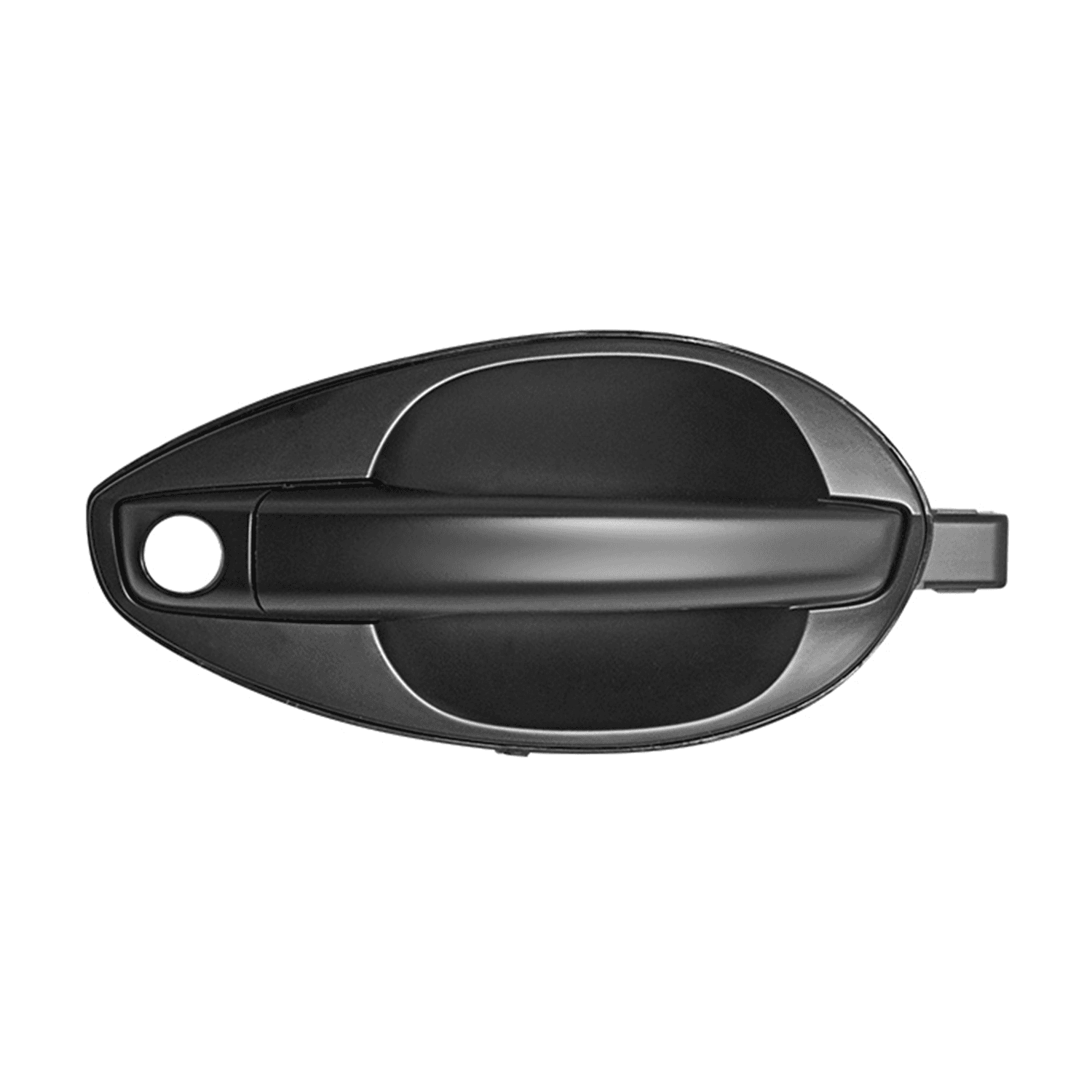 Manija Exterior Hyundai Tiburon 2003-2008 Con Hoyo Para Llave Lisa Negra Plastico Derecha Delantera Hushan
