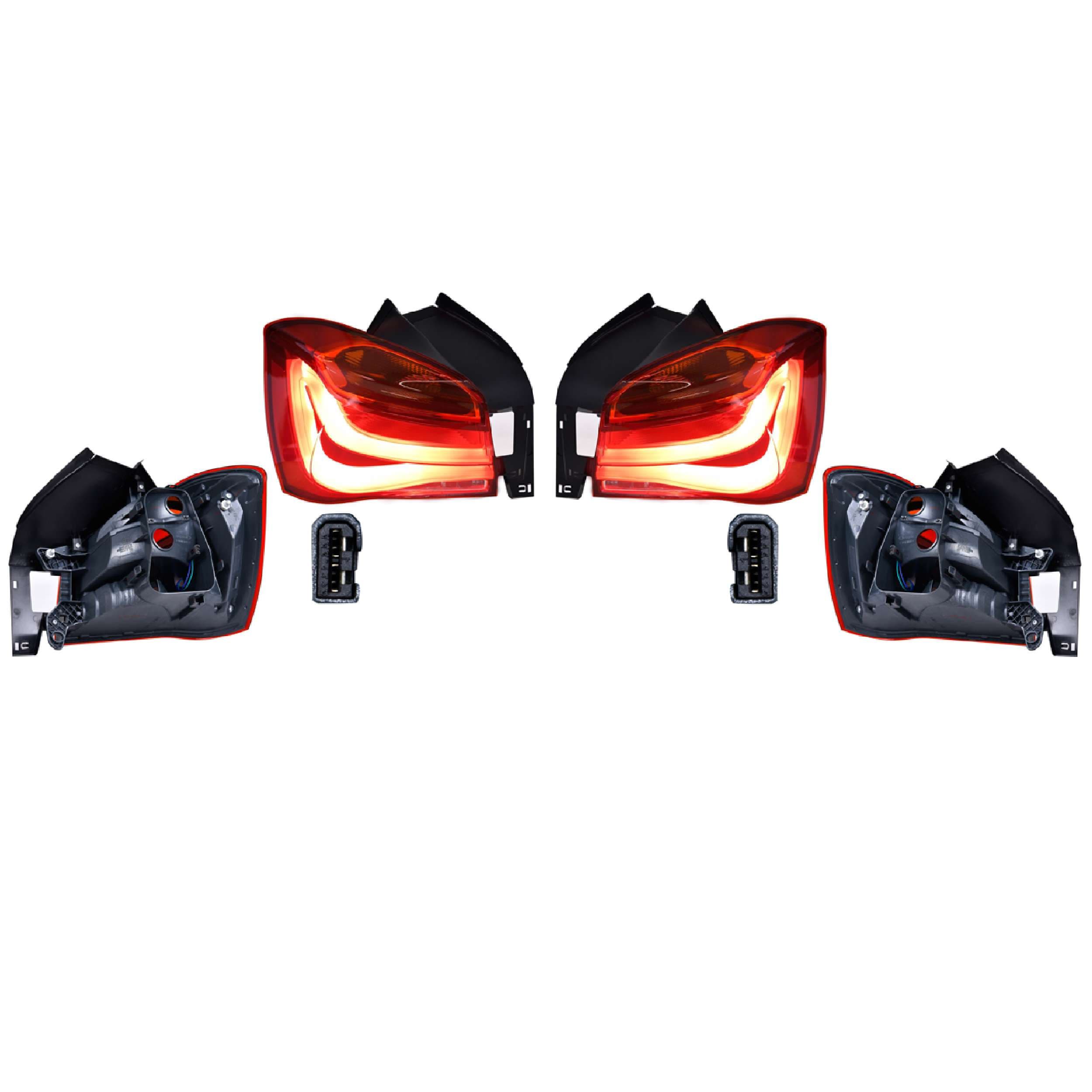 Par Calaveras Exteriores Leds Bmw Serie 1 3 Puertas / Bmw Serie 1 5 Puertas 2016-2018 Depo
