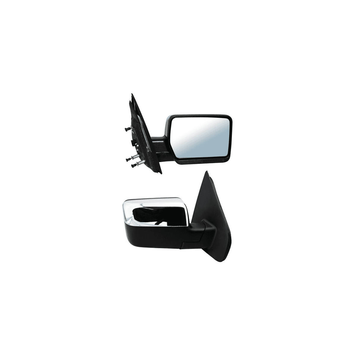 Espejo Ford Pu F150 2004-2008 Electrico Con Desempañante Con Direccional Cromo 8 Pines Derecho