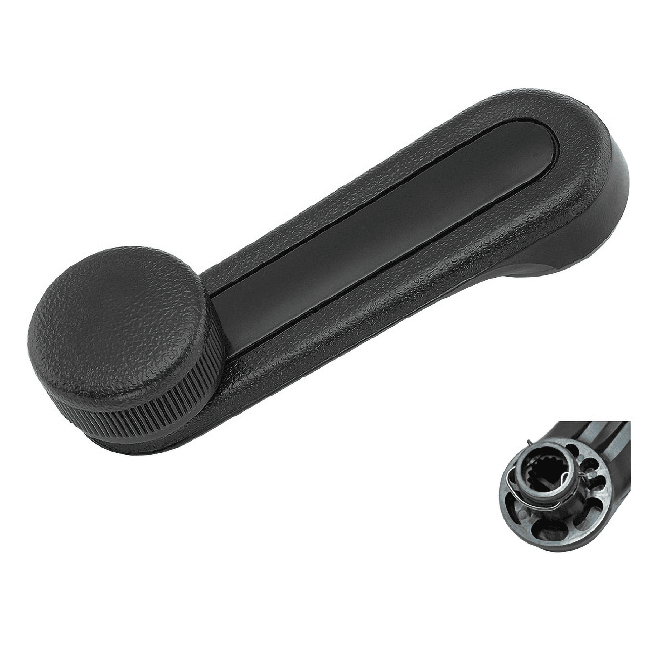 Manija De Elevar Toyota Corolla 1984-2008 Gris Vastago Largo 2Cm Plastico Gris Hushan